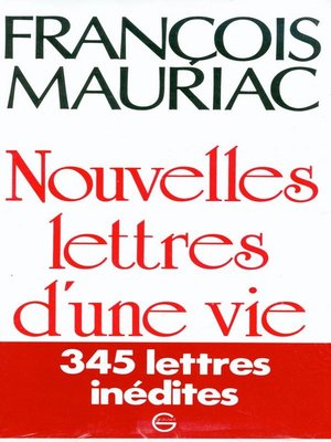 cover image of Nouvelles Lettres d'une vie 1906-1970